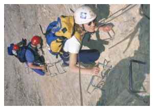 la via ferrata