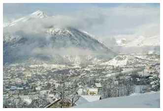 Briançon sous la neige
